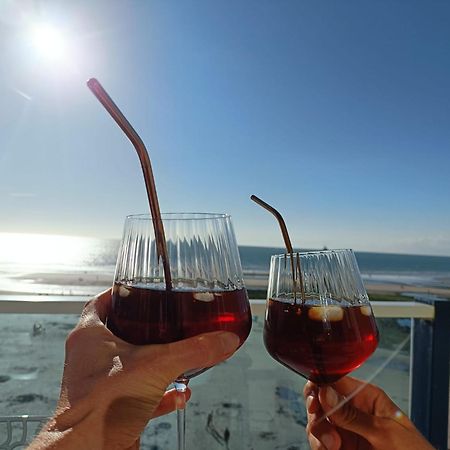 La Terrasse Du Grand Bleu A Wimereux Bagian luar foto